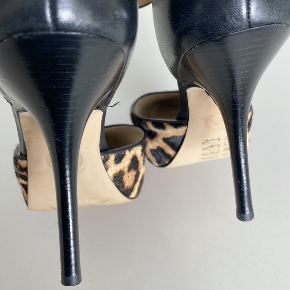 Michael Kors Brinkley with Leopard Hair and Leather Back and Ankle Strap. - Picture 6 of 7